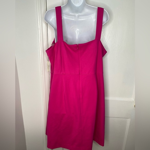 ON 34th NWT Solid Ponte Knit Pink Sleeveless Mini Tank Dress - Picture 8 of 8